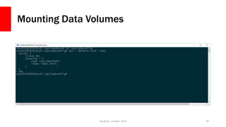 Mounting Data Volumes
ZendCon, October 2016 39
 