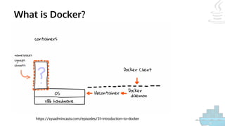 What is Docker?
https://sysadmincasts.com/episodes/31-introduction-to-docker
 