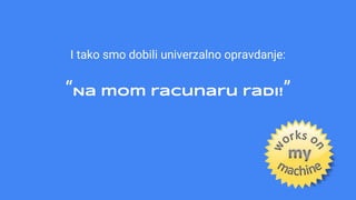 Docker for localhost development (on Serbian) | PPTX