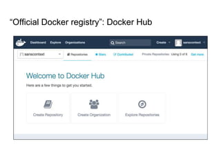 “Official Docker registry”: Docker Hub
 