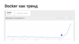 Docker как тренд
*
 