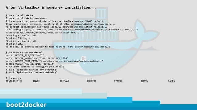 Install docker via brew 10 Install docker via brew 10