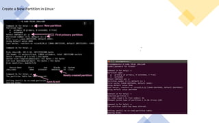 Create a New Partition in Linux
 