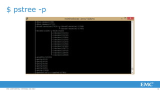 16EMC CONFIDENTIAL—INTERNAL USE ONLY
$ pstree -p
 
