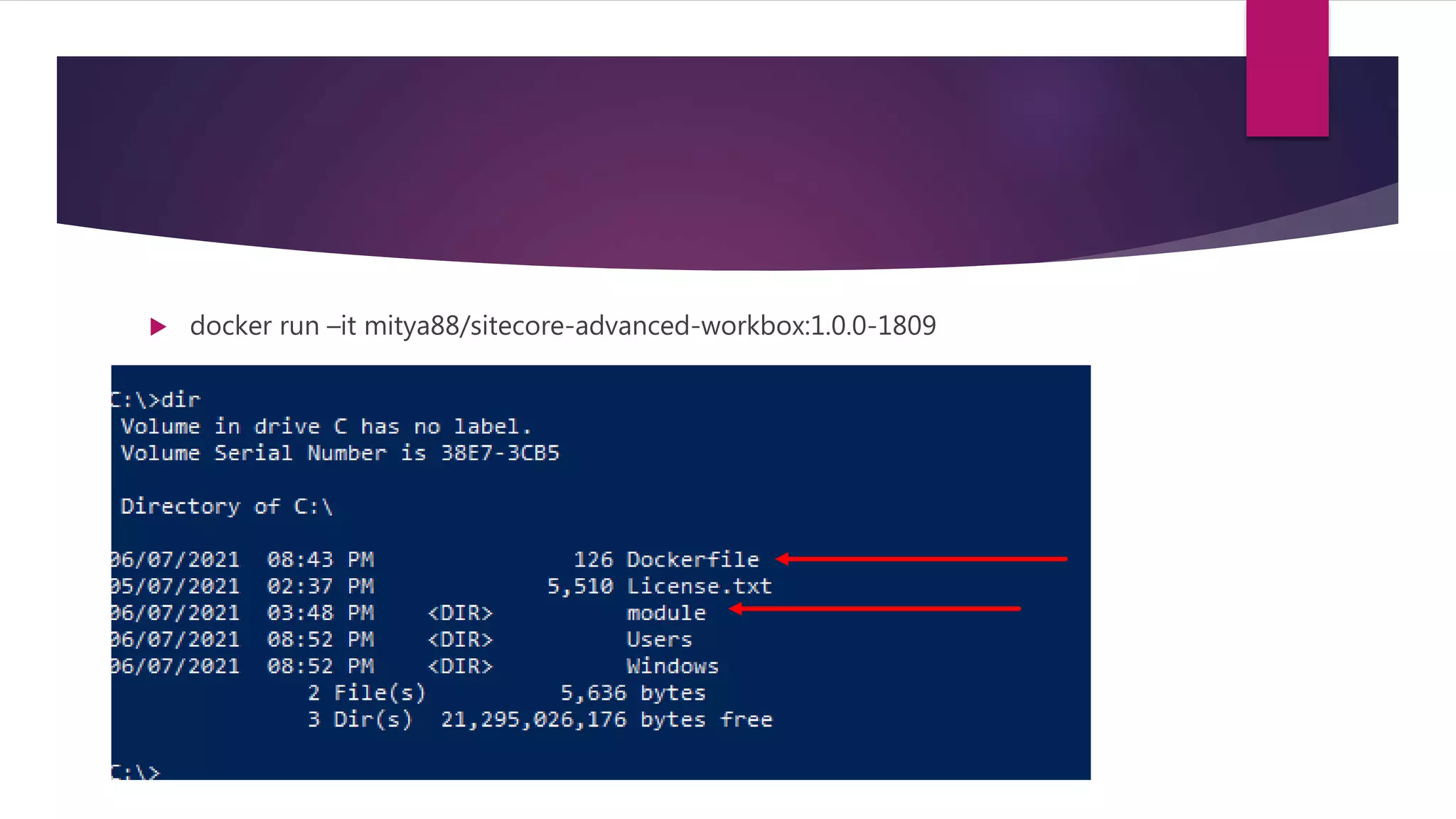  docker run –it mitya88/sitecore-advanced-workbox:1.0.0-1809
 