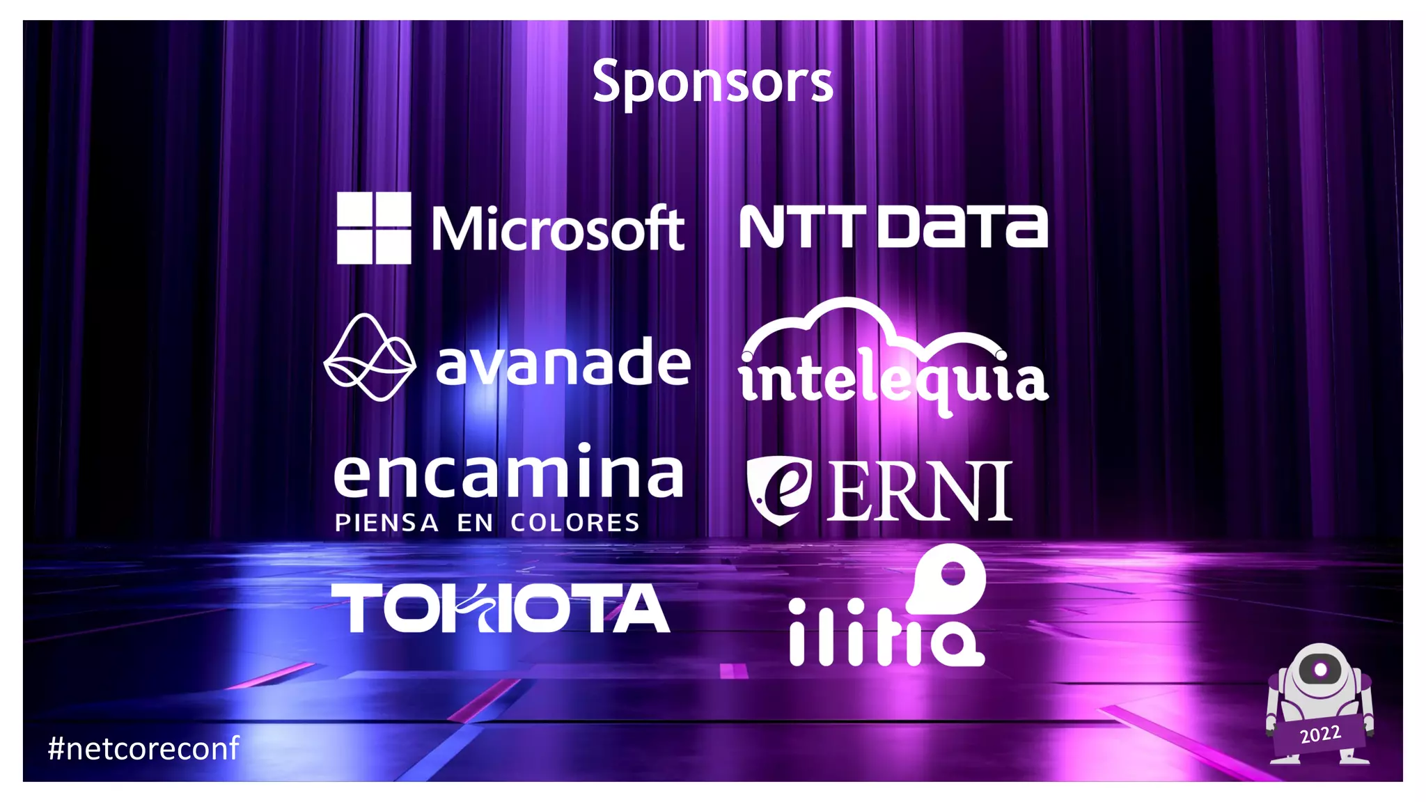 Sponsors
#netcoreconf
 