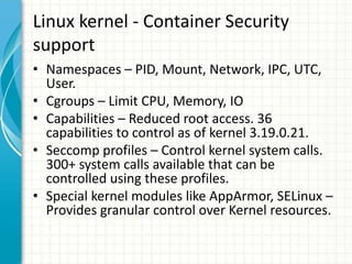 Docker Security Overview | PPTX