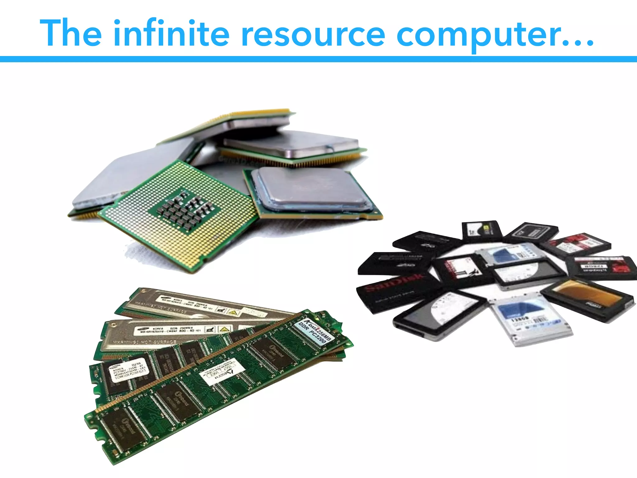 The inﬁnite resource computer…
 