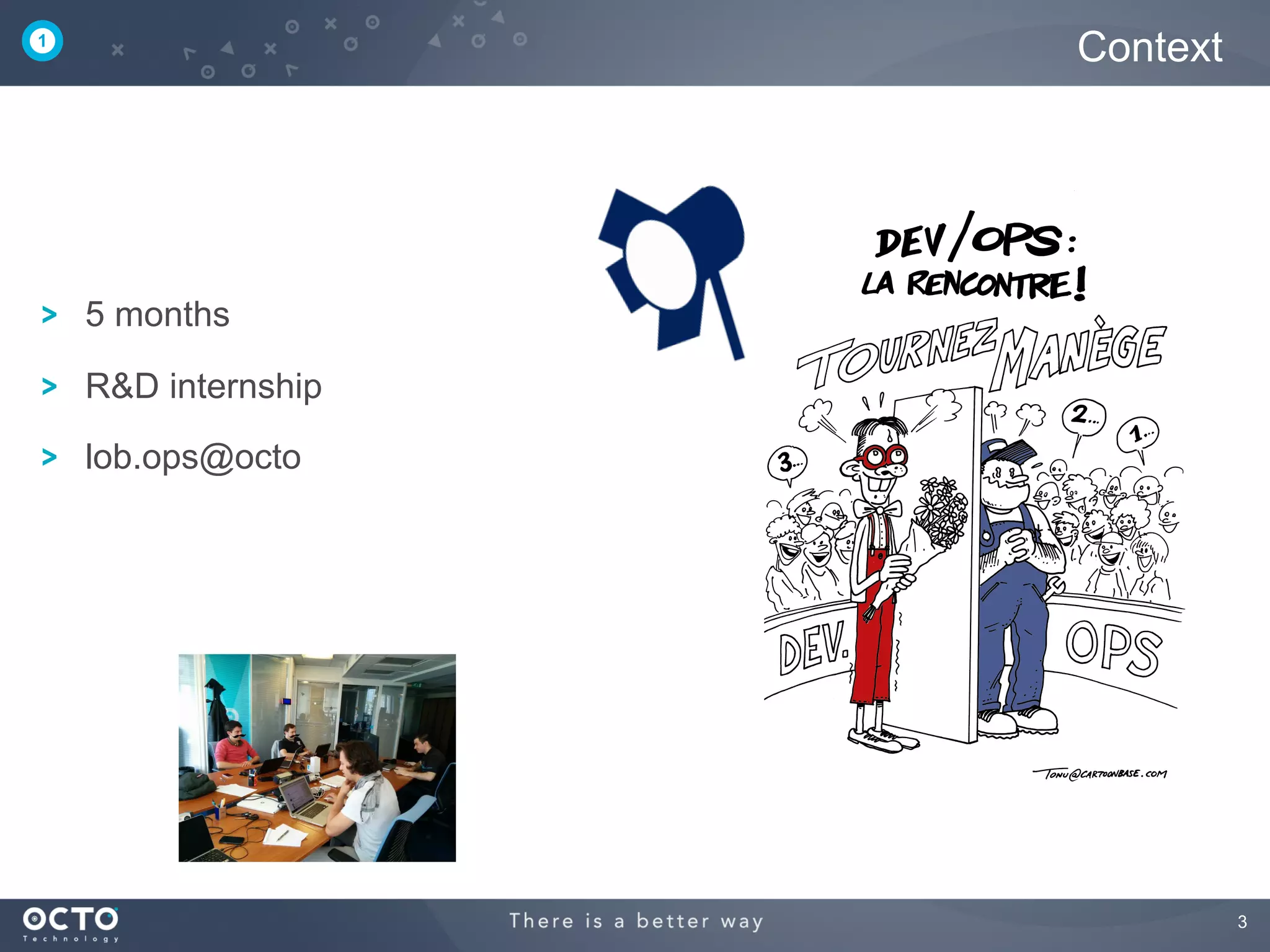 3
5 months
R&D internship
lob.ops@octo
Context1
 