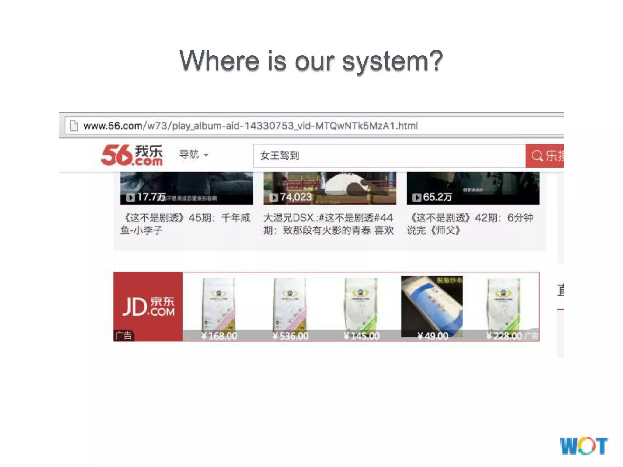 Where is our system?
 