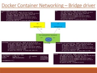 Docker Container Networking – Bridge driver
 