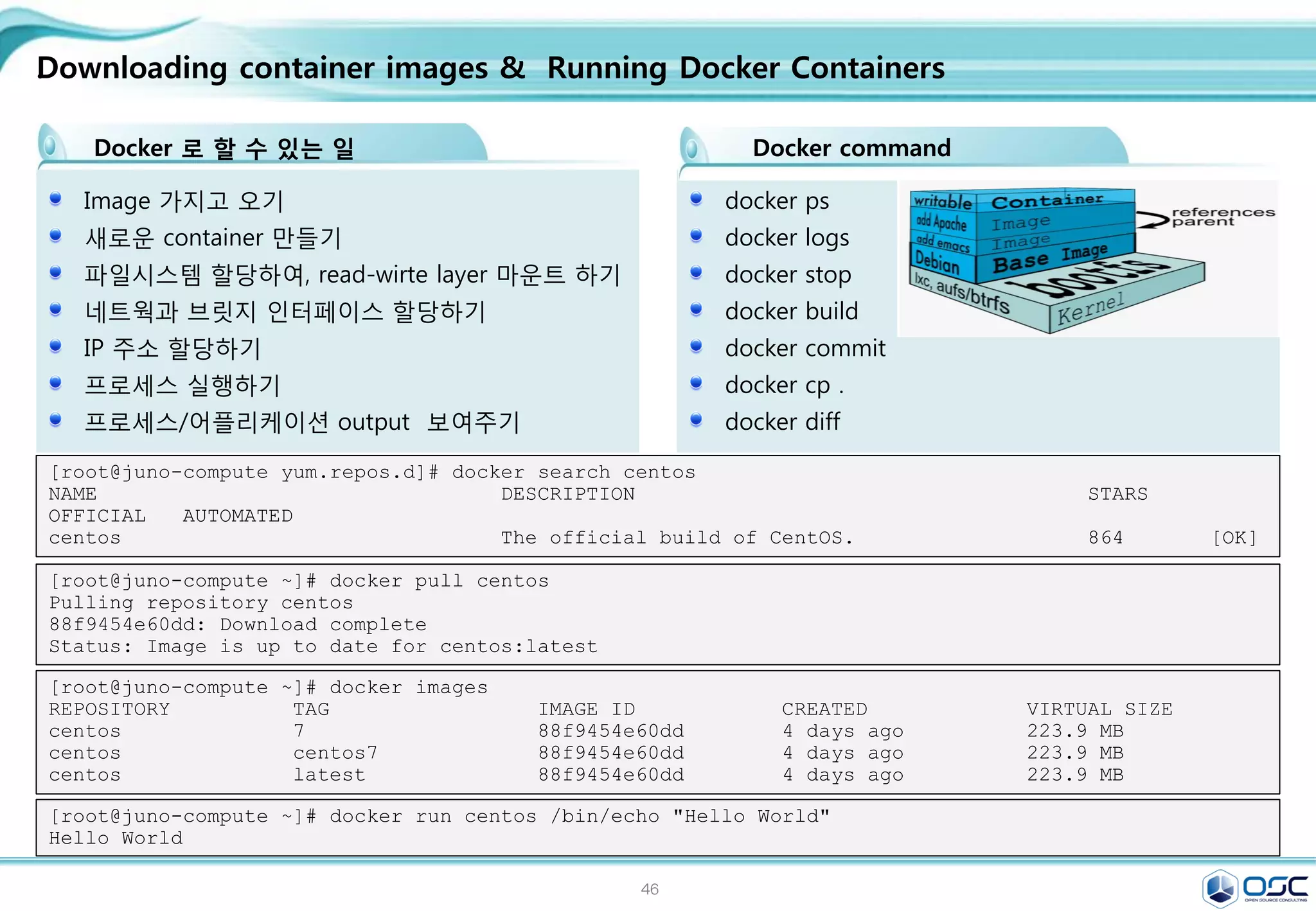 46
Network만들기
내부 network 생성 / 내부 subnet 생성
Created a new network:
+---------------------------+--------------------------------------+
| Field | Value |
+---------------------------+--------------------------------------+
| admin_state_up | True |
| id | 666c4f98-2a42-46a0-838c-0a82f7335585 |
| name | admin-net |
| provider:network_type | gre |
| provider:physical_network | |
| provider:segmentation_id | 1 |
| router:external | False |
| shared | False |
| status | ACTIVE |
| subnets | |
| tenant_id | e7cb7856091d4d839031d79582c93a76 |
+---------------------------+--------------------------------------+
neutron net-create admin-net
Created a new subnet:
+-------------------+--------------------------------------------+
| Field | Value |
+-------------------+--------------------------------------------+
| allocation_pools | {"start": "10.0.1.2", "end": "10.0.1.254"} |
| cidr | 10.0.1.0/24 |
| dns_nameservers | |
| enable_dhcp | True |
| gateway_ip | 10.0.1.1 |
| host_routes | |
| id | 768d888e-9fee-46ac-9c98-bf2ba82d8a44 |
| ip_version | 4 |
| ipv6_address_mode | |
| ipv6_ra_mode | |
| name | admin-subnet |
| network_id | 666c4f98-2a42-46a0-838c-0a82f7335585 |
| tenant_id | e7cb7856091d4d839031d79582c93a76 |
+-------------------+--------------------------------------------+
neutron subnet-create admin-net --name admin-subnet --gateway 10.0.1.1 10.0.1.0/24
 