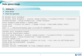 62
.Managing Data in Containers
Mount a Host Directory as a Data Volume
[root@docker01 ~]# docker run -d -P --name web -v /webapp training/webapp
python app.py
# -v, --volume=[] Bind mount a volume (e.g., from the host: -v
/host:/con-tainer, from Docker: -v /container)
191388a413d843a9e6ae020b9bf051698b8755e7081e2d9eeab77a2dbb72bdd1
===========================================================================
[root@docker ~]# docker run -d -P --name web -v /src/webapp:/opt/webapp
training/webapp python app.py
[root@docker ~]# cd /src;ls
webapp
Mount a Host File as a Data Volume
[root@docker]# docker run --rm -it -v ~/.bash_history:/.bash_history centos
/bin/bash
[root@5bf8bf23f10b /]# ls -al | more
ls: cannot access .bash_history: Permission denied
-?????????? ? ? ? ? ? .bash_history
 