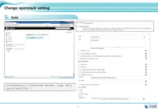 83
Getting started with Compose and Wordpress
Install MySQL and WordPress Using Docker
Commit new image
[root@docker01 wordpress]# docker commit -m "0301_status" -a "khoj@osci.kr"
6ac193d6121f wordpress_web_1_0301
8c637330a125862362018c135139791e39d043babd3ae5aaaab358f99bbf60d1
[root@docker01 wordpress]# docker images
REPOSITORY TAG IMAGE ID CREATED VIRTUAL SIZE
wordpress_web_1_0301 latest 8c637330a125 9 seconds ago 348.4 MB
wordpress_web latest 0e8891e3f841 9 minutes ago 348.4 MB
wordpress v2 3286cb3866e2 12 minutes ago 348.4 MB
[root@docker01 wordpress]# docker ps
CONTAINER ID IMAGE COMMAND CREATED STATUS
PORTS NAMES
75303b0dd2ed wordpress_web:latest "php -S 0.0.0.0:8000 32 seconds ago Up 31
seconds 0.0.0.0:8000->8000/tcp wordpress_web_1
04f4f1e6b3a1 orchardup/mysql:latest "/usr/local/bin/run" 35 seconds ago Up 34
seconds 3306/tcp wordpress_db_1
 