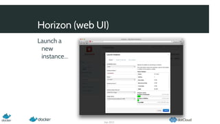 Horizon (web UI)
Launch a
new
instance...
Sep 2013
 