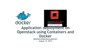 OpenStack Boston | PPTX