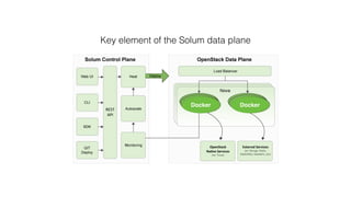Key element of the Solum data plane 
Docker Docker 
 
