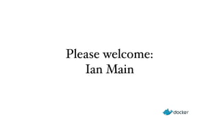 Please welcome: 
Ian Main 
 