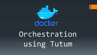 Orchestration
using Tutum
 