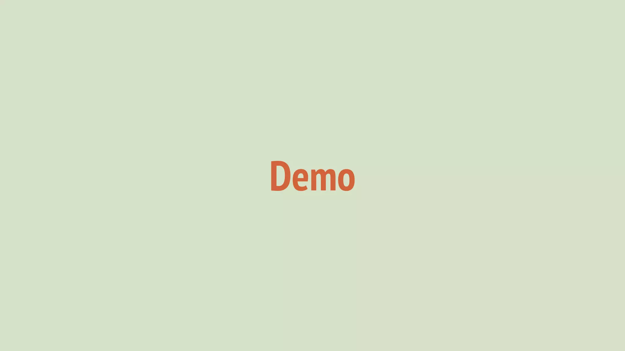 Demo
 