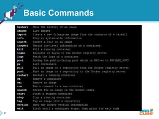2 
Basic Commands 
 