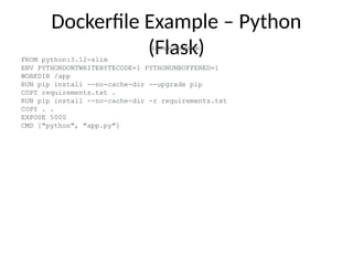 Docker_Presentation_Examples helps to get deeper knowledge | PPTX