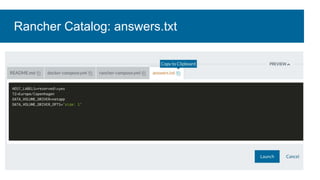 Rancher Catalog: answers.txt
 
