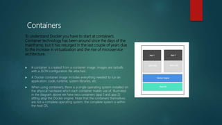 Dockers and containers basics | PPTX | Operating Systems | Computer ...