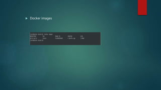  Docker images
 