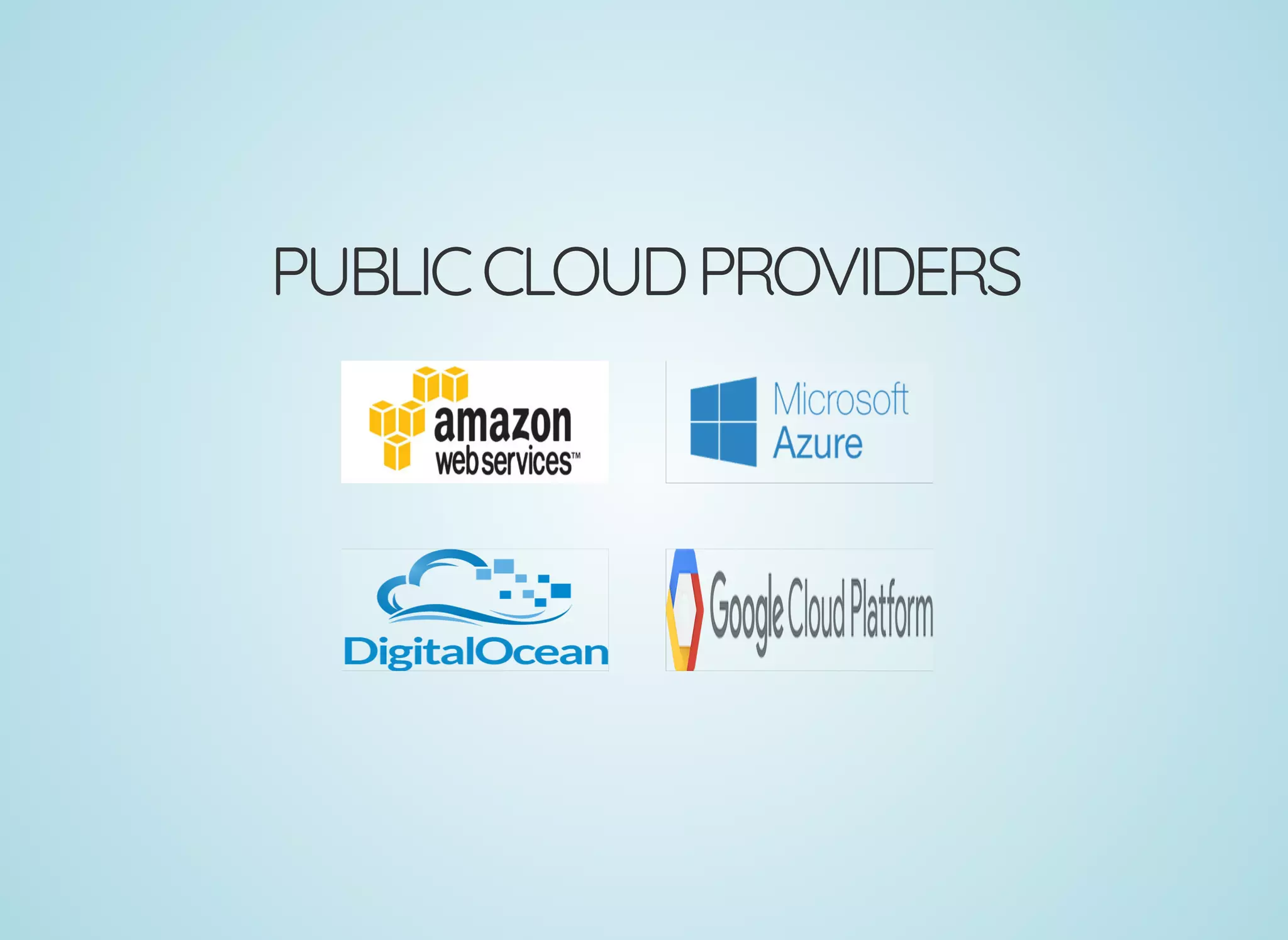 PUBLICCLOUDPROVIDERS
 