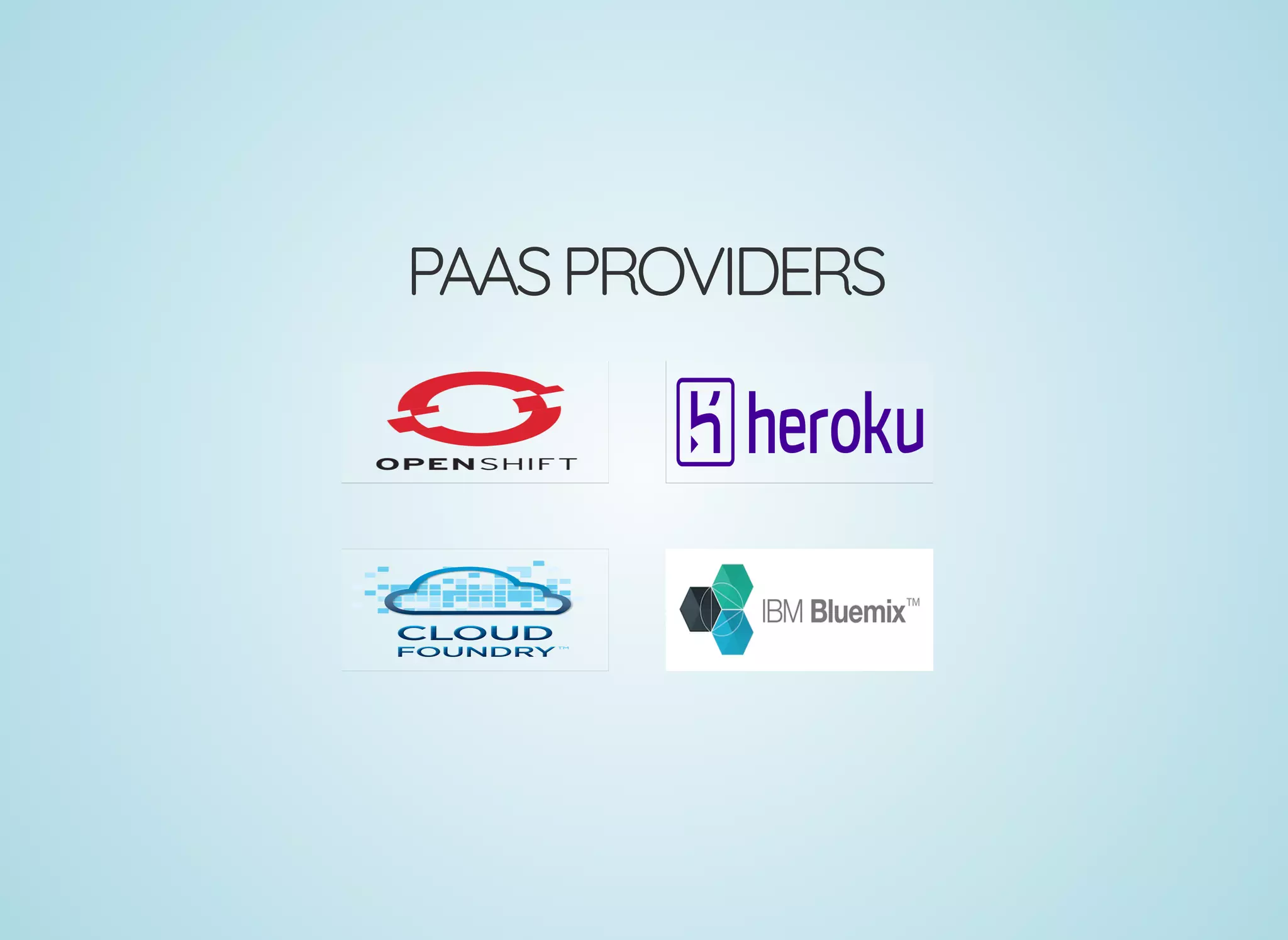 PAASPROVIDERS
 