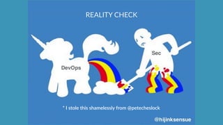 REALITY  CHECK
*  I  stole  this  shamelessly  from  @petecheslock
 
