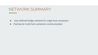 Docker session IV: Docker Compose and Docker Swarm | PPT