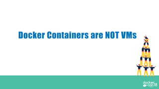Docker Containers are NOT VMs
 