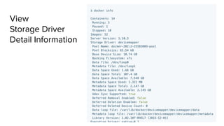 View
Storage Driver
Detail Information
 