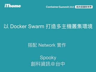 Docker Swarm
Network
Spooky  
 
