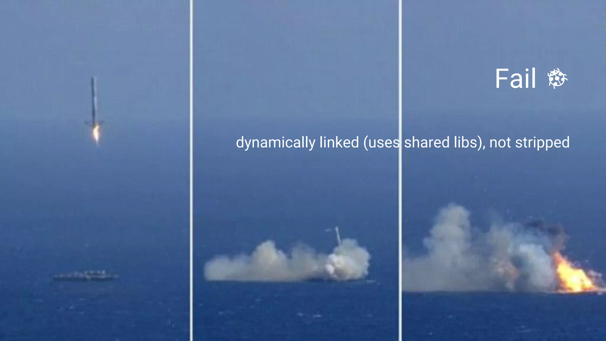 Fail
dynamically linked (uses shared libs), not stripped
 