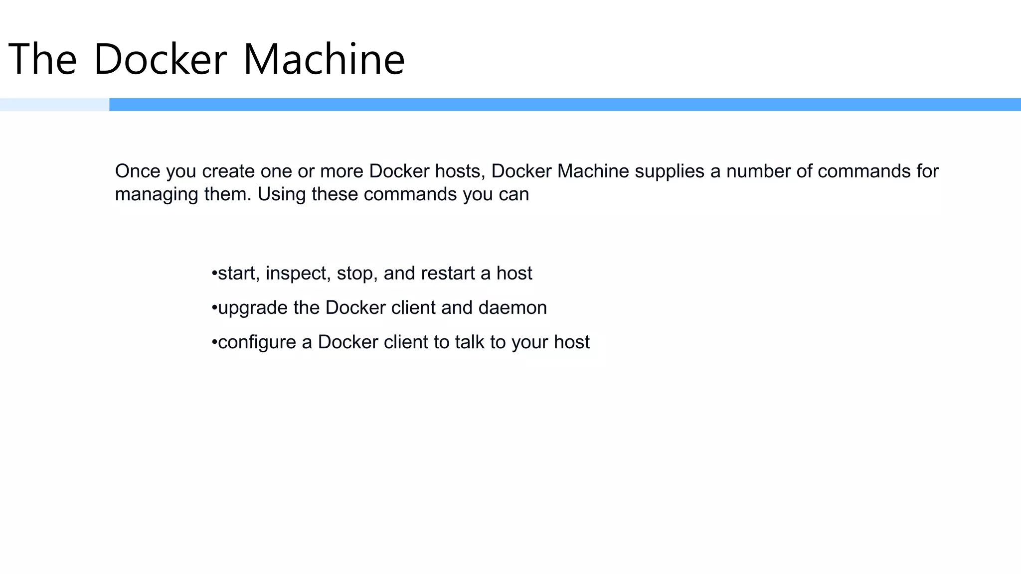 $ docker-machine create 
--driver digitalocean 
--digitalocean-access-token 0ab77166d407f479c6701652cee3a46830fef4 
staging
Creating SSH key... Creating Digital Ocean droplet...
To see how to connect Docker to this machine, run: docker-machine env staging
$ docker-machine ls
NAME ACTIVE DRIVER STATE URL
dev virtualbox Running tcp://192.168.99.103:2376
staging * digitalocean Running tcp://104.236.50.118:2376
 