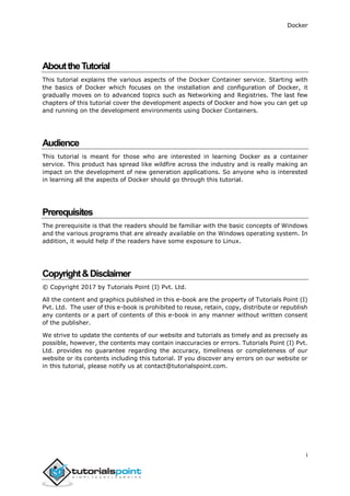 Docker tutorial | PDF