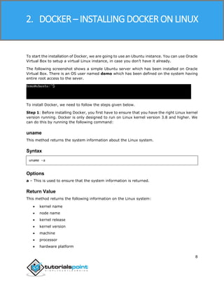 Docker tutorial | PDF