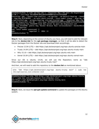 Docker tutorial | PDF