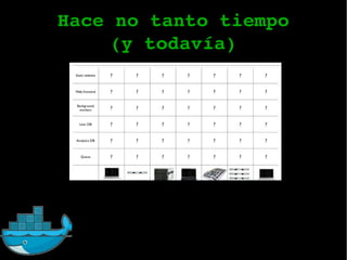 Hace no tanto tiempo
(y todavía)