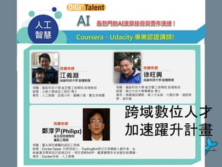 跨域數位人才
加速躍升計畫
 