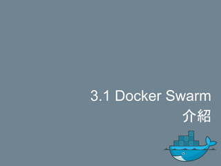 3.1 Docker Swarm
介紹
 