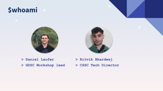 Docker workshop GDSC_CSSC | PDF