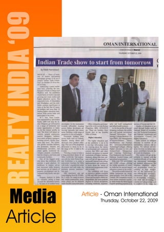 Docket Times Realty India Muscat 2010