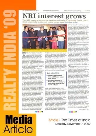 Docket Times Realty India Muscat 2010