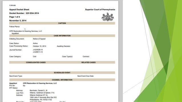 docket research pacer allegheny county docket sheets