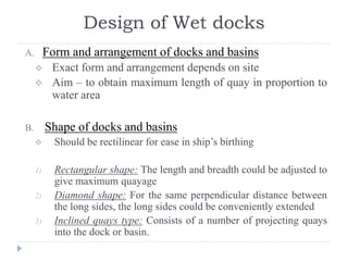Dock, harbour, and port terminal Design. | PDF