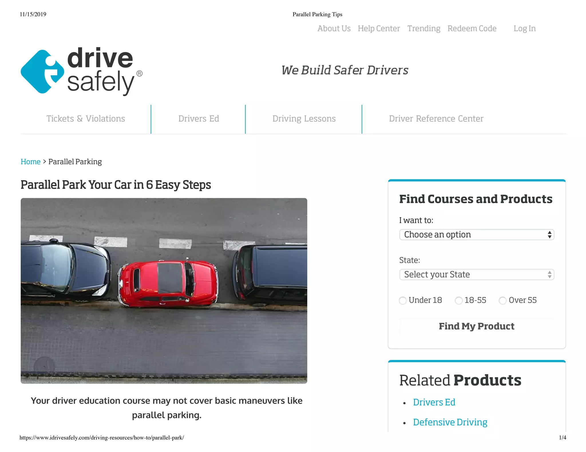 Parallel Park Your Car In 6 Easy Steps Pdf